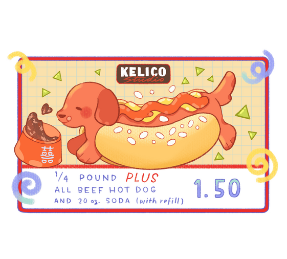 membership hot dog | sticker