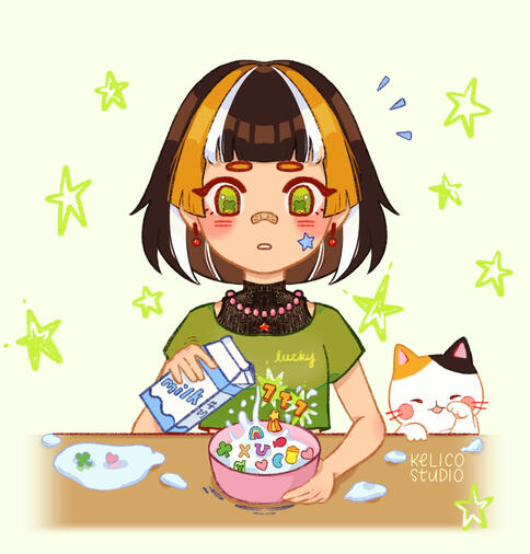 lucky cereal | print