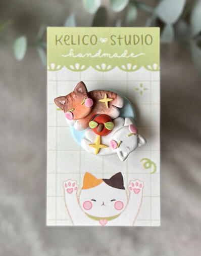 custom yin yang | clay pin