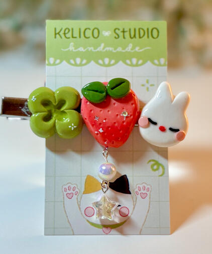 peter bunny | clay hair clip